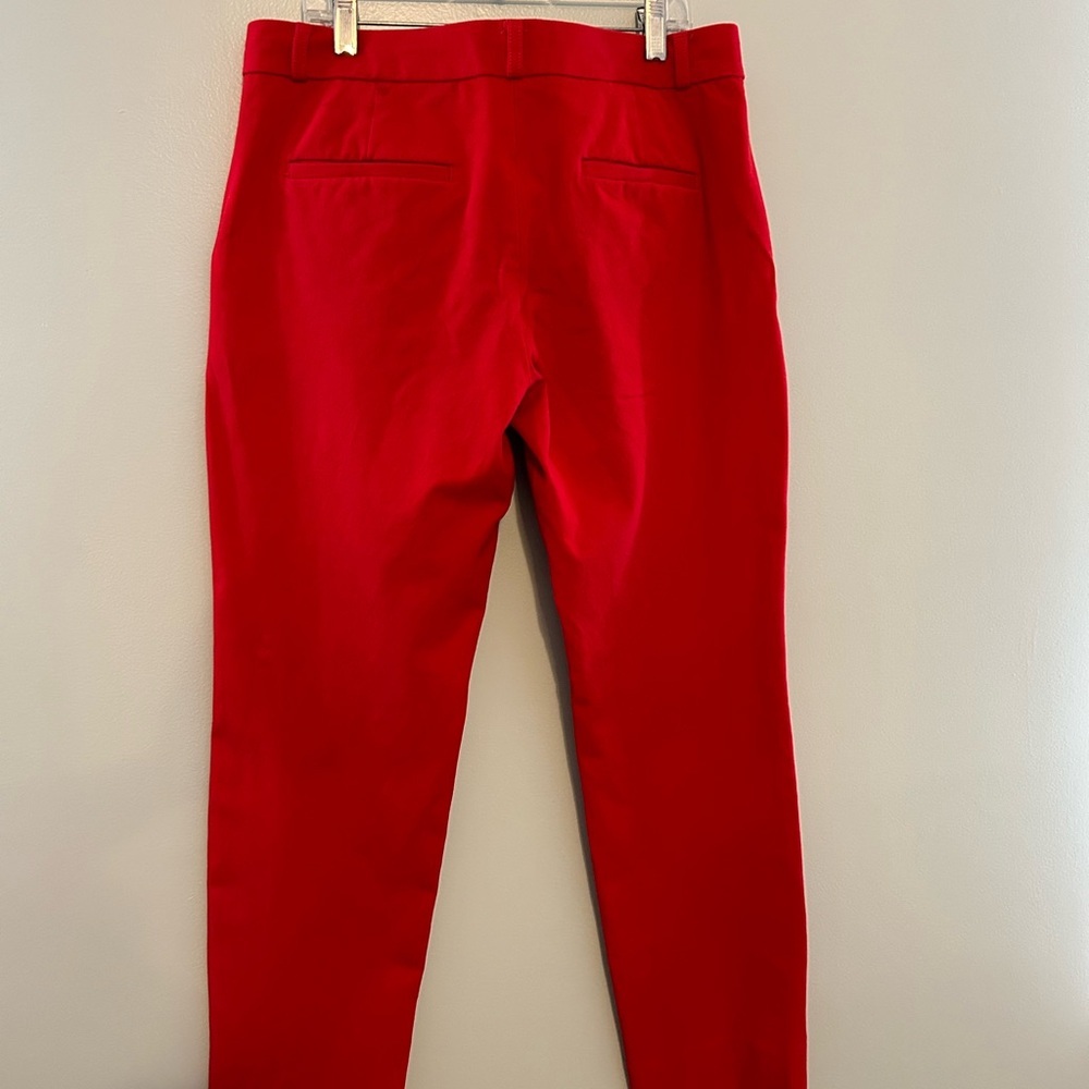 Banana Republic Red Cropped Ankle Pants - Picture 3 of 3
